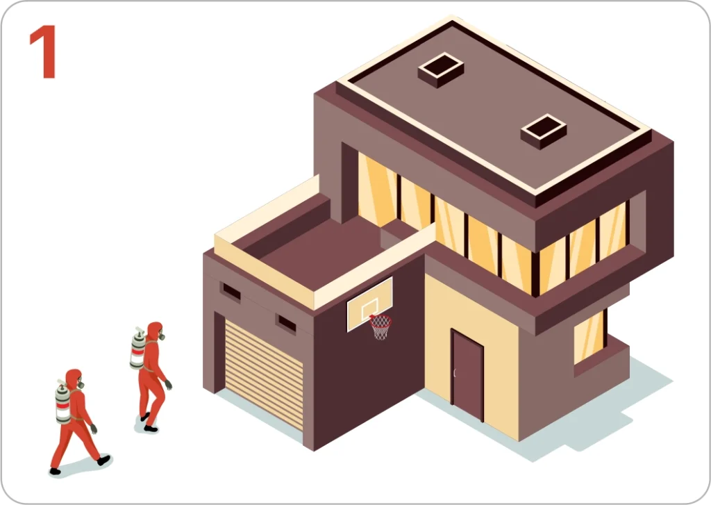 Step 1: pest inspection by 4K Pest Control