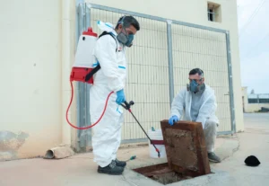 Regular pest monitoring inspection at a commercial property in Bradford