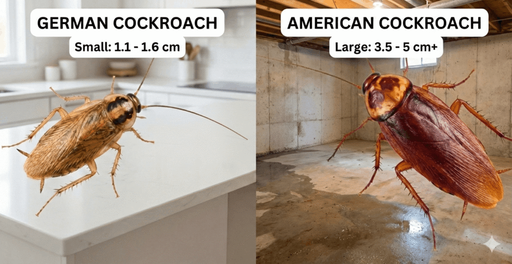 American Cockroach vs German Cockroach