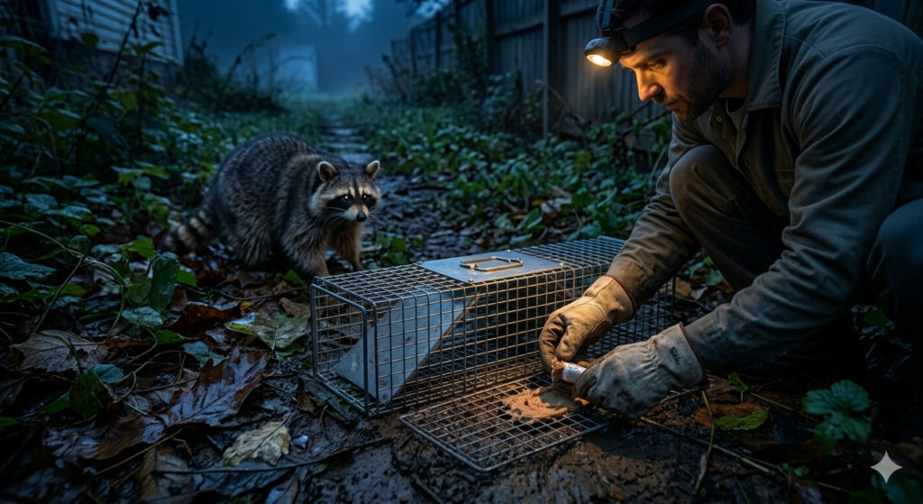 raccoon removal professional sealing attic entry point