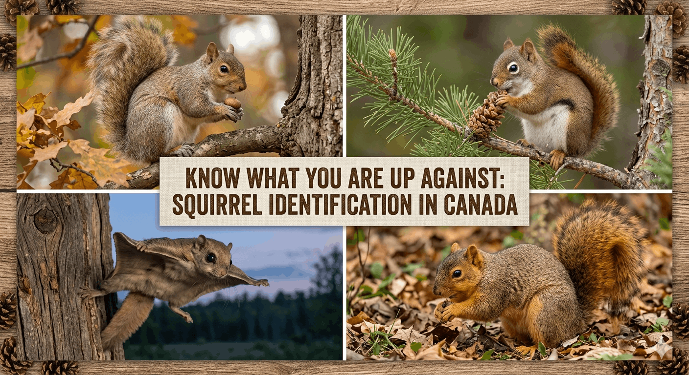 Eastern Gray Squirrel 
American Red Squirrel Smaller
Flying Squirrel is nocturnal
Fox Squirrel