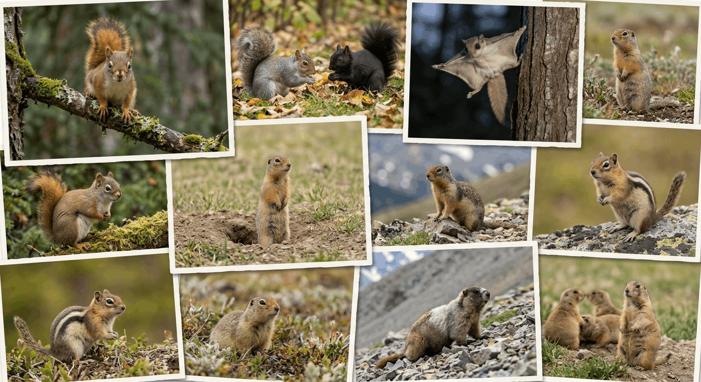 types of squuirels
